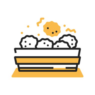 Gıda simgesinin vektör illüstrasyonu