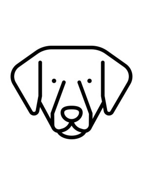 köpek simgesi vektör illüstrasyonu