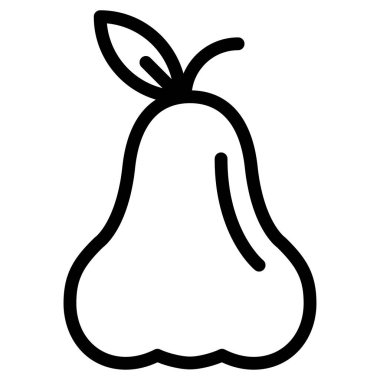 Bir armutun vektör illüstrasyonu 