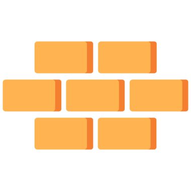 Tuğla simgesinin vektör illüstrasyonu