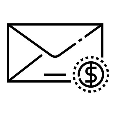 e- posta simgesi vektör illüstrasyonu