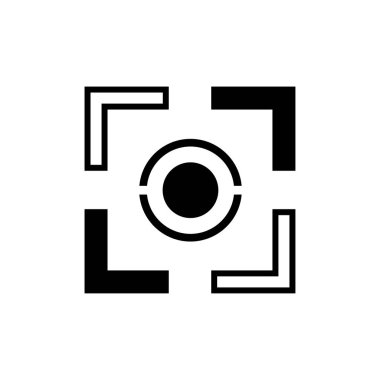 Kamera çizgisinin basit vektör simgesi