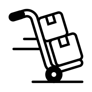 dağıtım ağı simgesi. Vektör illüstrasyonu 