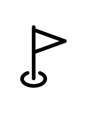 bayrak web simgesi, vektör illüstrasyonu 