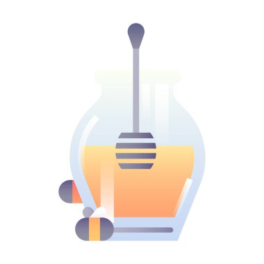 bal ağı simgesi, vektör illüstrasyonu 