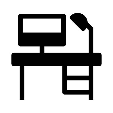 ofis masası vektör simgesi