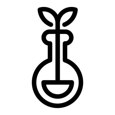 eko kavramı düz ikon vektör çizimi