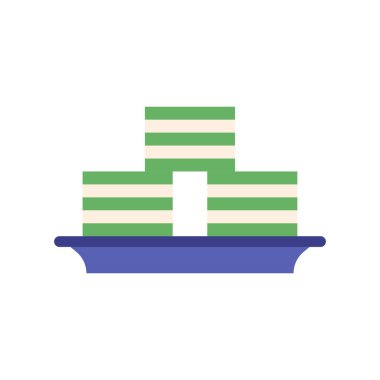 ikon vektör illüstrasyonunun düz tasarımı