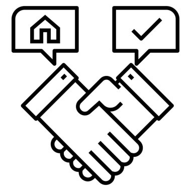 El sıkışma simgesi, vektör illüstrasyonu