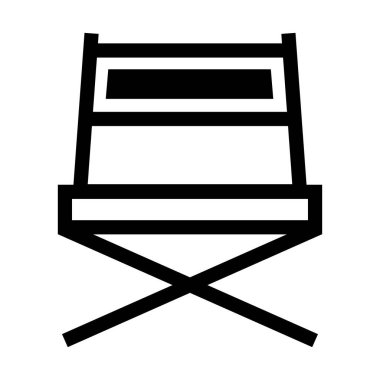 Yönetmen koltuğu vektör simgesi