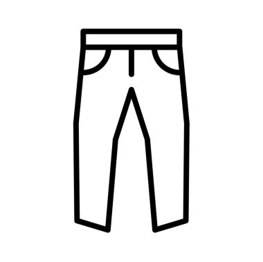 pantalon web simgesi, vektör illüstrasyonu 