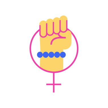 İnsan eli bir kalp işareti tutuyor. vektör illüstrasyonu