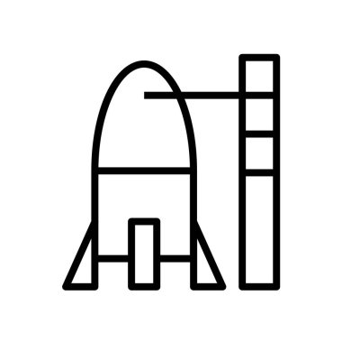 Modern yapı ikonunun vektör illüstrasyonu