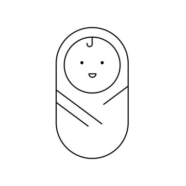 bebek ikonu vektör illüstrasyonu