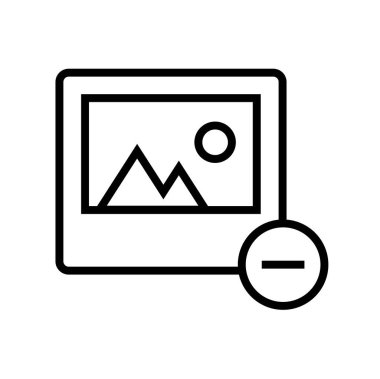 resim ikonu vektör illüstrasyonu 