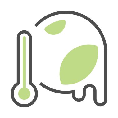 Termometre Düz Vektör Simgesi