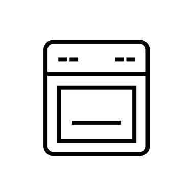 Soba simgesinin vektör illüstrasyonu