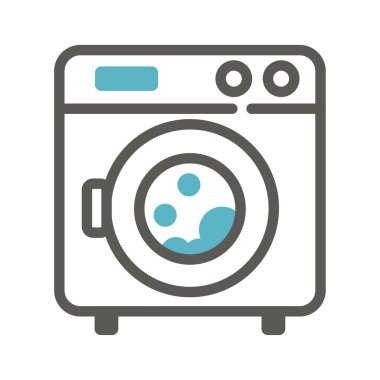 Çamaşır makinesi vektör simgesi