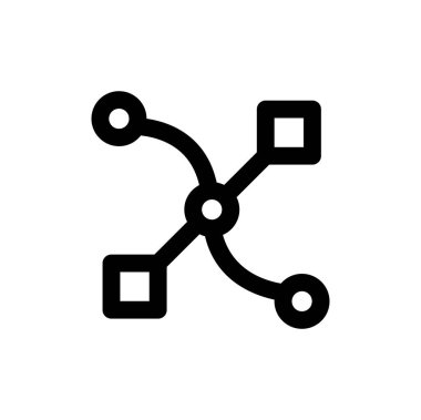 Bağlantı web simgesi. Vektör illüstrasyonu 