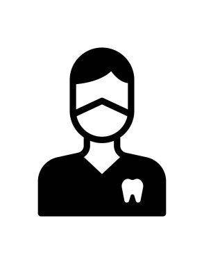 avatar insan simgesi vektör çizimi