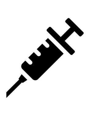 Şırınga ikonu vektör çizimi