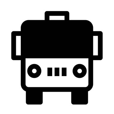 bus valiz vektör simgesi