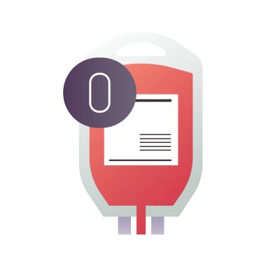 Kan yassı ikon vektör illüstrasyonu