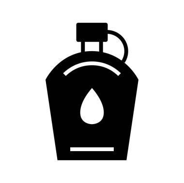 Tek izole edilmiş siyah beyaz simgesinin vektör illüstrasyonu