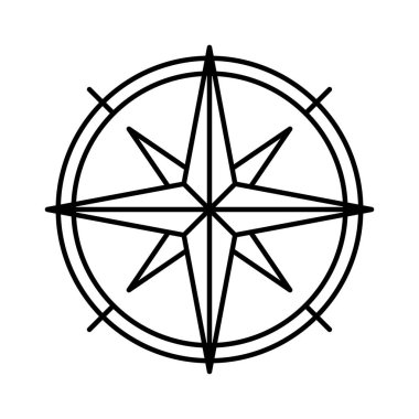 pusula ağ simgesi. Vektör illüstrasyonu 