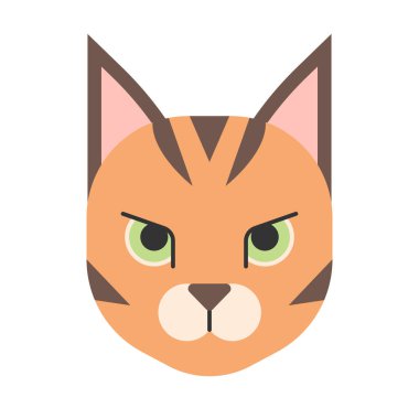 kedi simgesi, vektör illüstrasyonu 