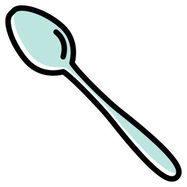 kaşık ağı simgesi. Vektör illüstrasyonu 