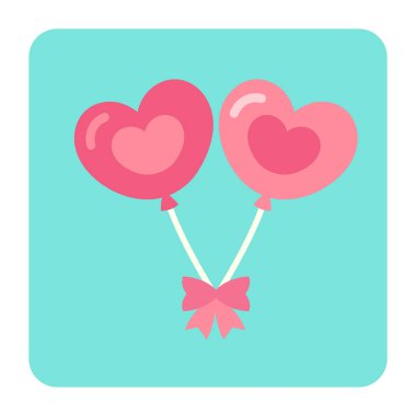 balonlar web simgesi, vektör illüstrasyonu  