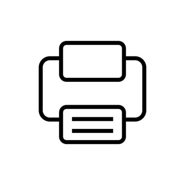 Yazıcı simgesi, vektör illüstrasyonu. düz tasarım biçimi