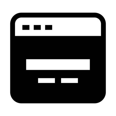 Web tasarım çizgisi vektör simgesi.