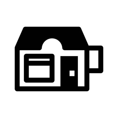 Modern ev simgesinin vektör illüstrasyonu