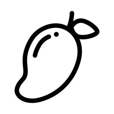 Bir mango meyvesinin vektör illüstrasyonu