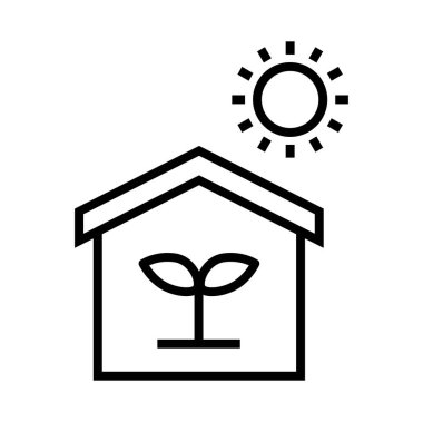 ekoloji konsepti ikon vektör illüstrasyonu 