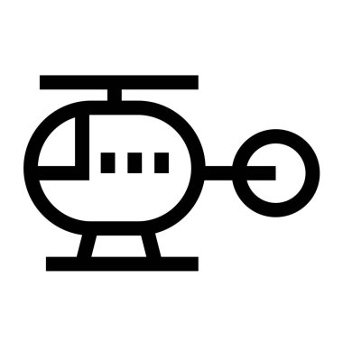 Helikopter vektör simgesi. dağıtım sembolü.