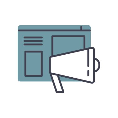 seo modern simgesinin vektör illüstrasyonu