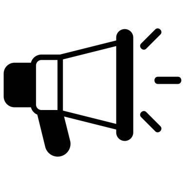 megafon vektör çizgisi simgesi