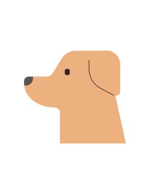 köpek simgesi vektör illüstrasyonu
