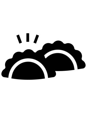 Yemek ağı simgesi. Vektör illüstrasyonu 