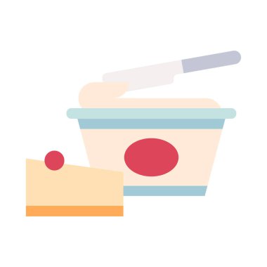 Peynir simgesi vektör illüstrasyonu 