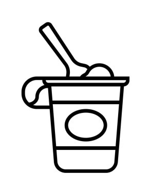 yiyecek web simgesi, vektör illüstrasyonu  