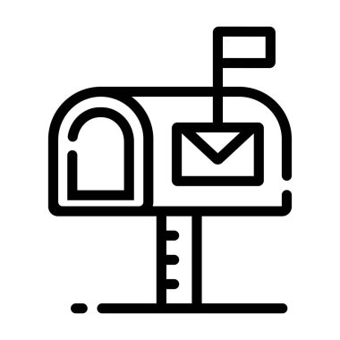Posta kutusunun vektör illüstrasyonu