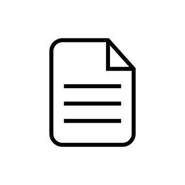 belge ikon vektör illüstrasyonu 