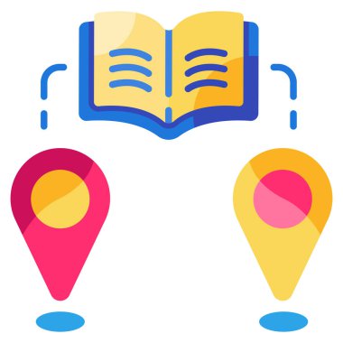 E-öğrenme düz ikon vektör çizimi