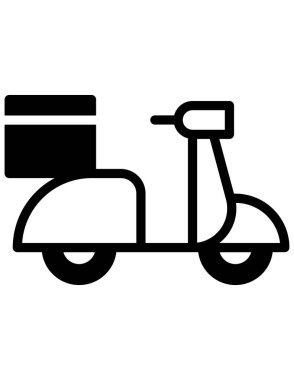 scooter simgesi vektör illüstrasyonu