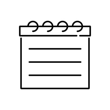 Takvimin vektör illüstrasyonu