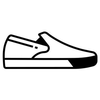 Ayakkabı ağı simgesi. Vektör illüstrasyonu 